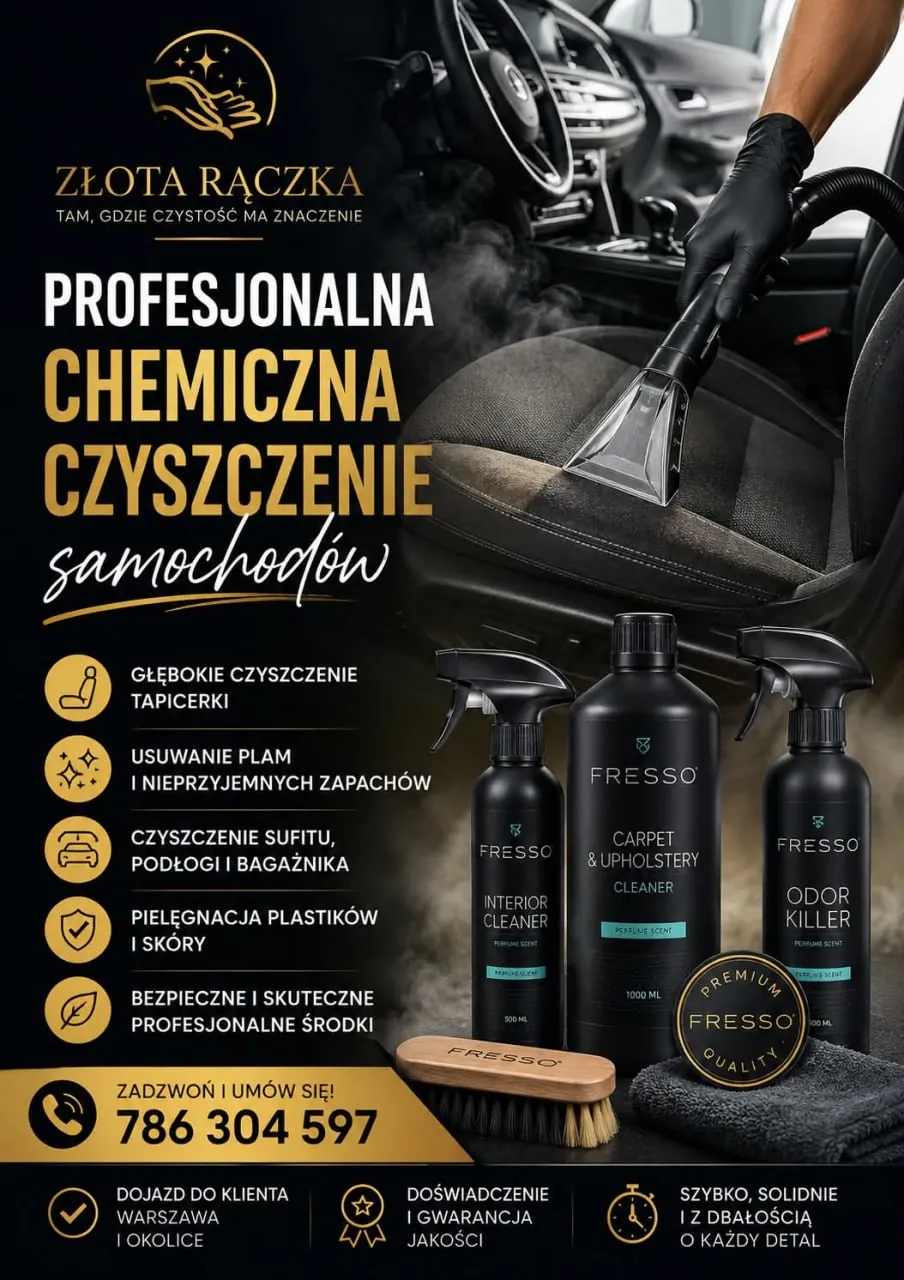 Chemiczne czyszczenie samochodów